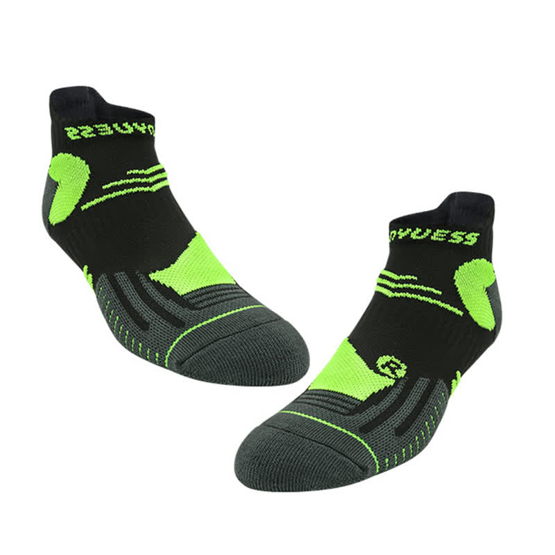Chaussettes de sport respirantes à blocs colorés (5 paires) - Noir - EU39-44 (US6-10) - image 1