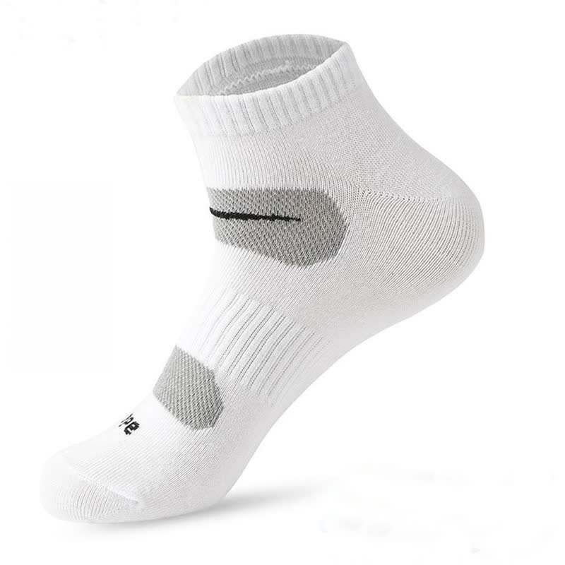 Chaussettes de sport simples en coton absorbant la transpiration (6 paires) - Blanc - EU39-45 (US6-11) - image 4