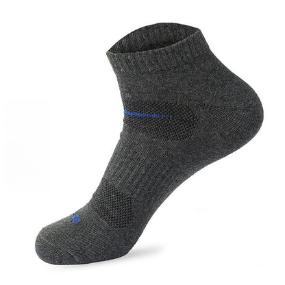Chaussettes de sport simples en coton absorbant la transpiration (6 paires) - Gris foncé - EU39-45 (US6-11) - image 6