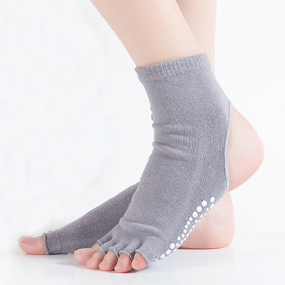 Chaussettes de sport de yoga à bout ouvert et talon ouvert (6 paires)