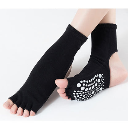 Chaussettes de sport de yoga à bout ouvert et talon ouvert (6 paires)
