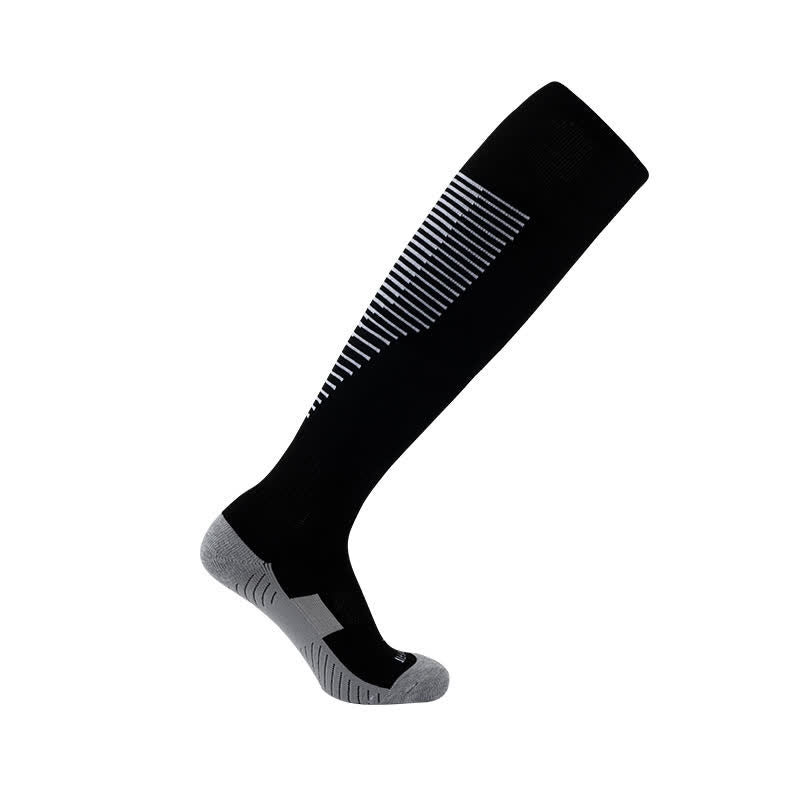 Chaussettes de sport absorbant la transpiration jusqu'aux genoux (5 paires)