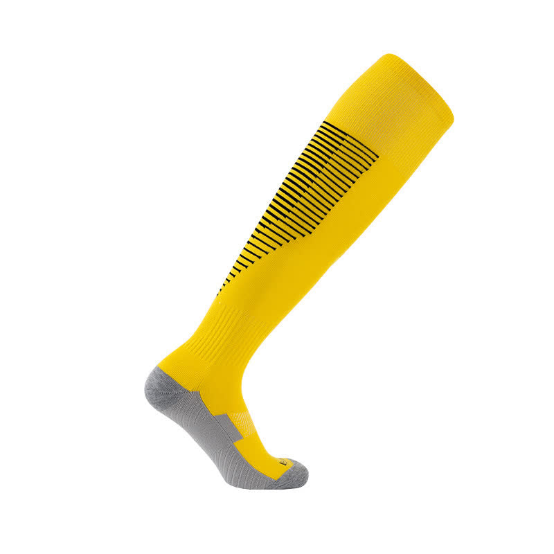 Chaussettes de sport absorbant la transpiration jusqu'aux genoux (5 paires)