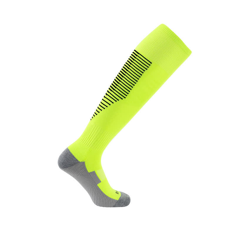 Chaussettes de sport absorbant la transpiration jusqu'aux genoux (5 paires)