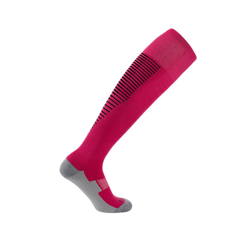 Chaussettes de sport absorbant la transpiration jusqu'aux genoux (5 paires)