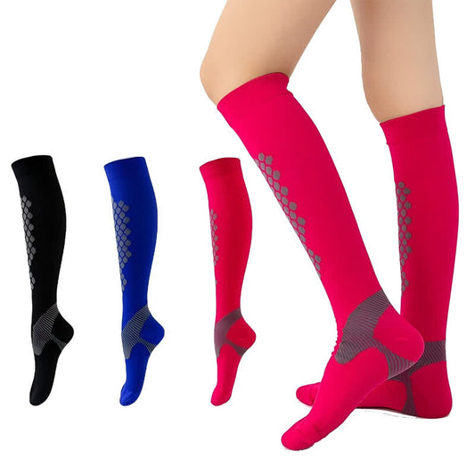 Chaussettes de compression à motifs géométriques (3 paires) - image 0