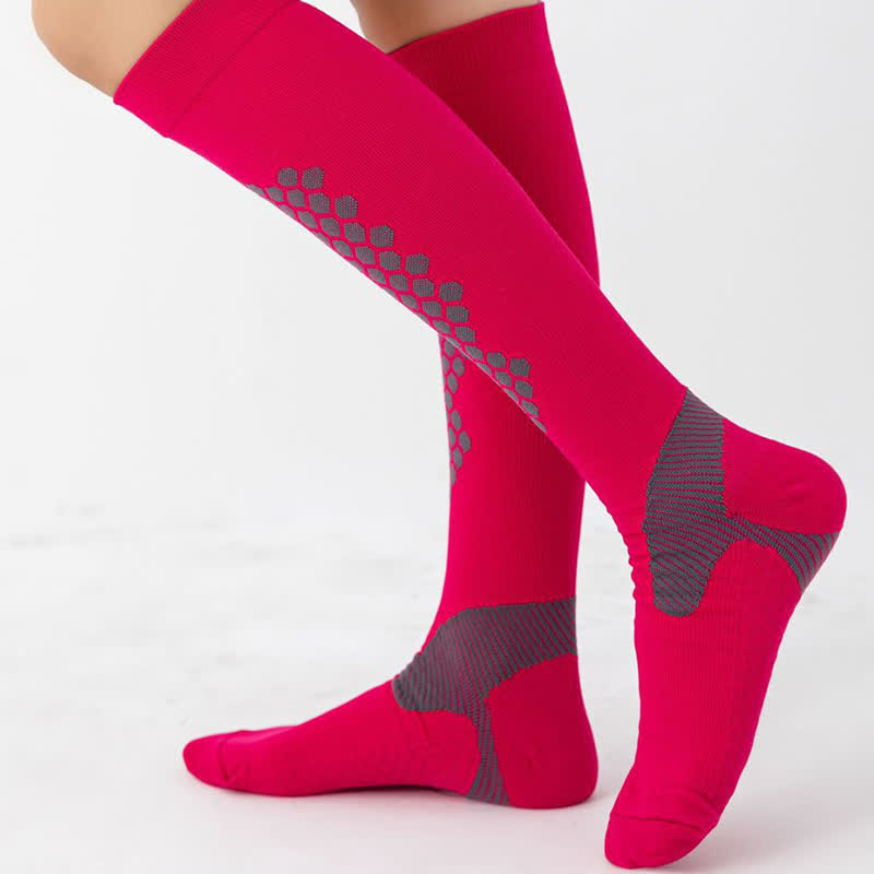 Chaussettes de compression à motifs géométriques (3 paires) - image 3
