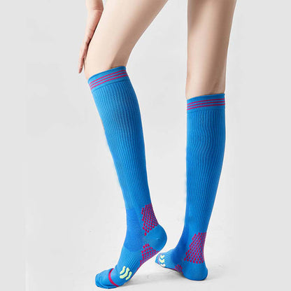 Chaussettes de compression antidérapantes pour le sport et le massage (3 paires) - Unisexe - Bleu - image 13