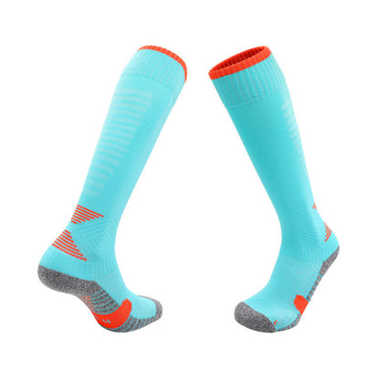 Chaussettes de football absorbant la transpiration jusqu'aux genoux (5 paires)