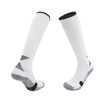 Chaussettes de football absorbant la transpiration jusqu'aux genoux (5 paires)