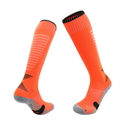 Chaussettes de football absorbant la transpiration jusqu'aux genoux (5 paires)