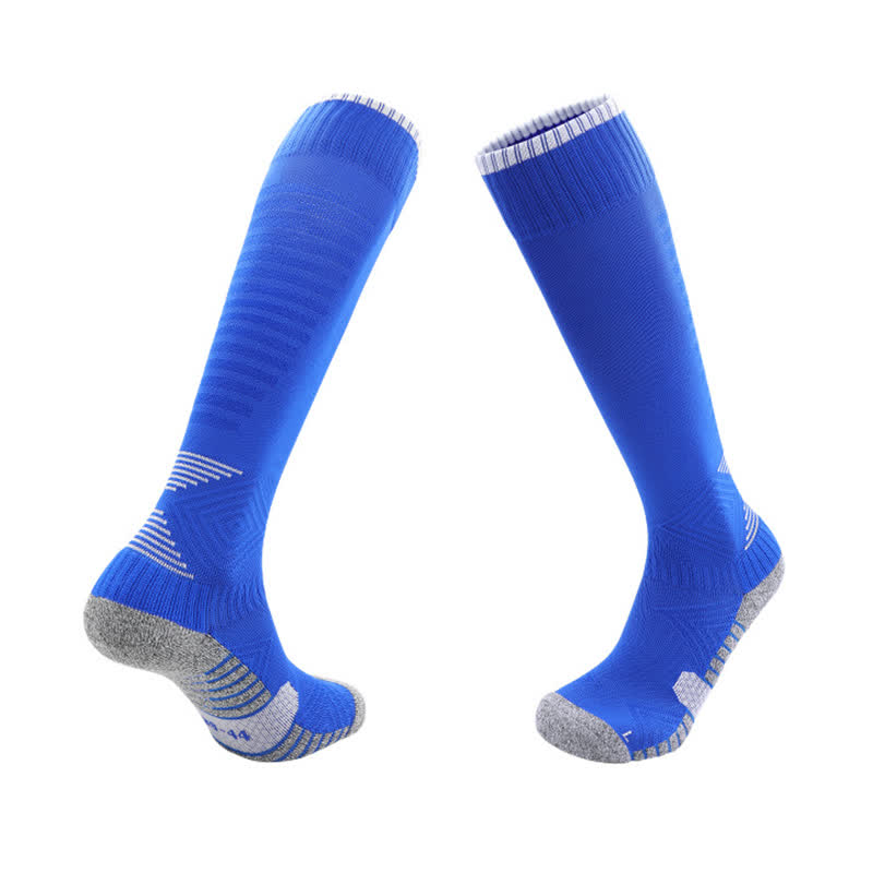 Chaussettes de football absorbant la transpiration jusqu'aux genoux (5 paires)