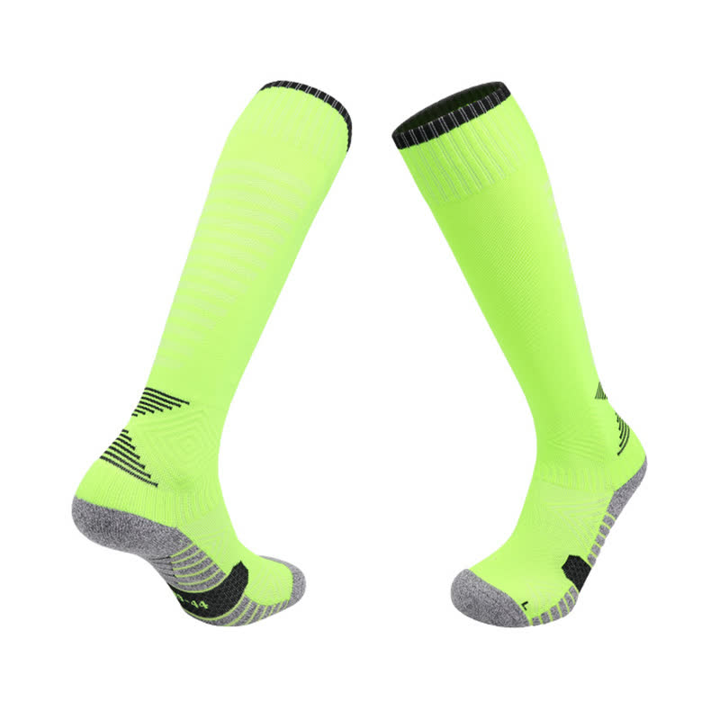 Chaussettes de football absorbant la transpiration jusqu'aux genoux (5 paires)