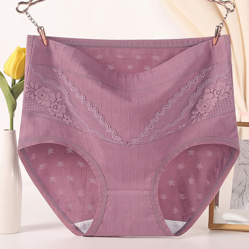 Slips taille haute en coton doux (paquet de 3) - Café - 6XL - image 8