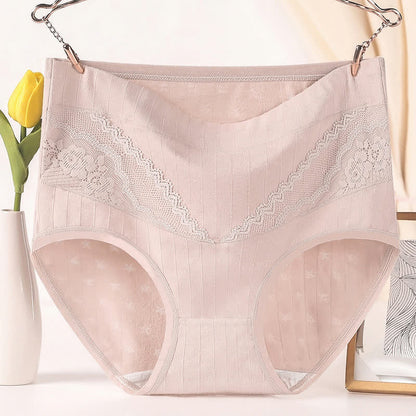 Slips taille haute en coton doux (paquet de 3) - Nu - 6XL - image 3