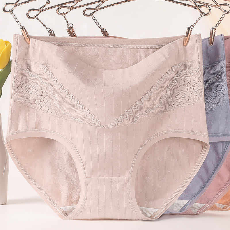 Slips taille haute en coton doux (paquet de 3) - image 2