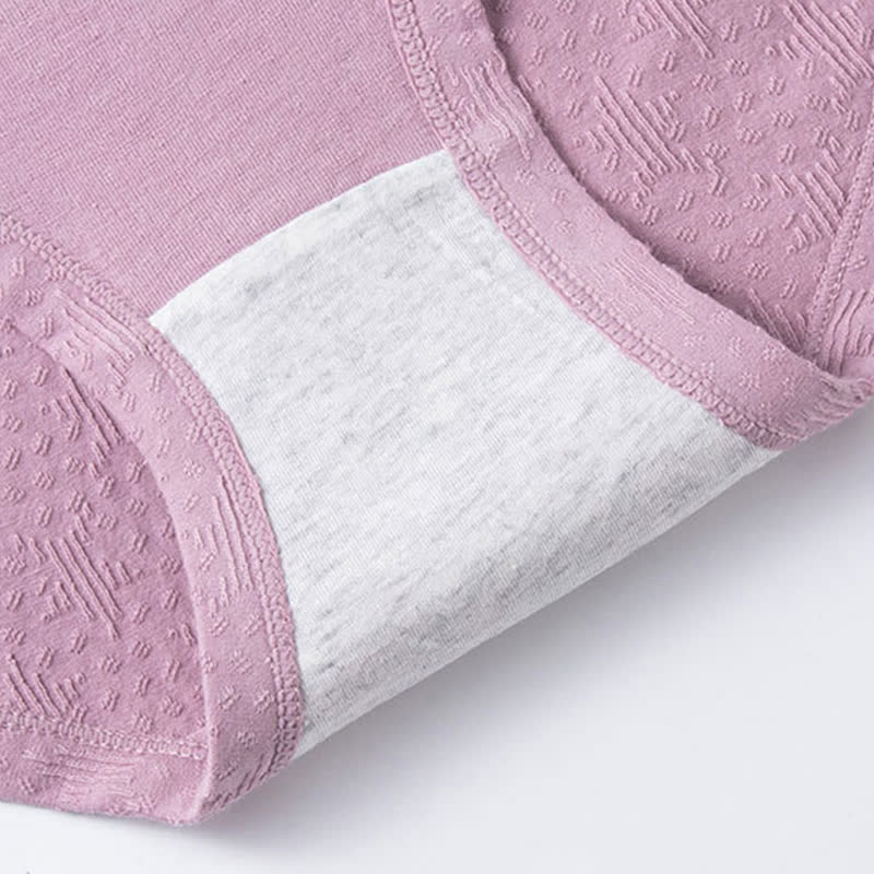 Lot de 3 slips taille haute en coton uni