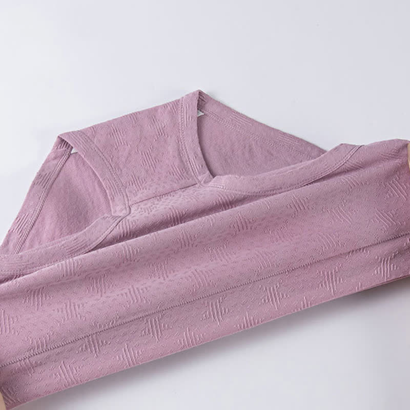 Lot de 3 slips taille haute en coton uni - image 6