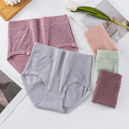 Culottes en dentelle florale en coton (lot de 3) - image 3