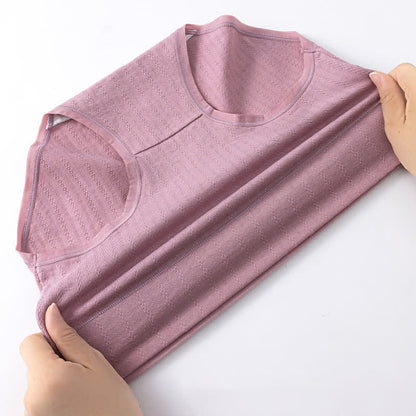 Culotte confortable taille haute en pur coton de couleur unie (lot de 3)