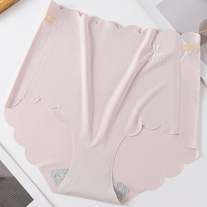 Culotte taille haute en soie glacée sans couture (lot de 3) - Rose clair - 3XL - image 6