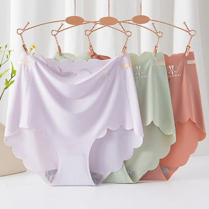 Culotte taille haute en soie glacée sans couture (lot de 3)