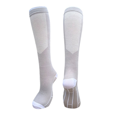 Chaussettes de compression extensibles de style simple (3 paires) - Gris - L/XL - image 3