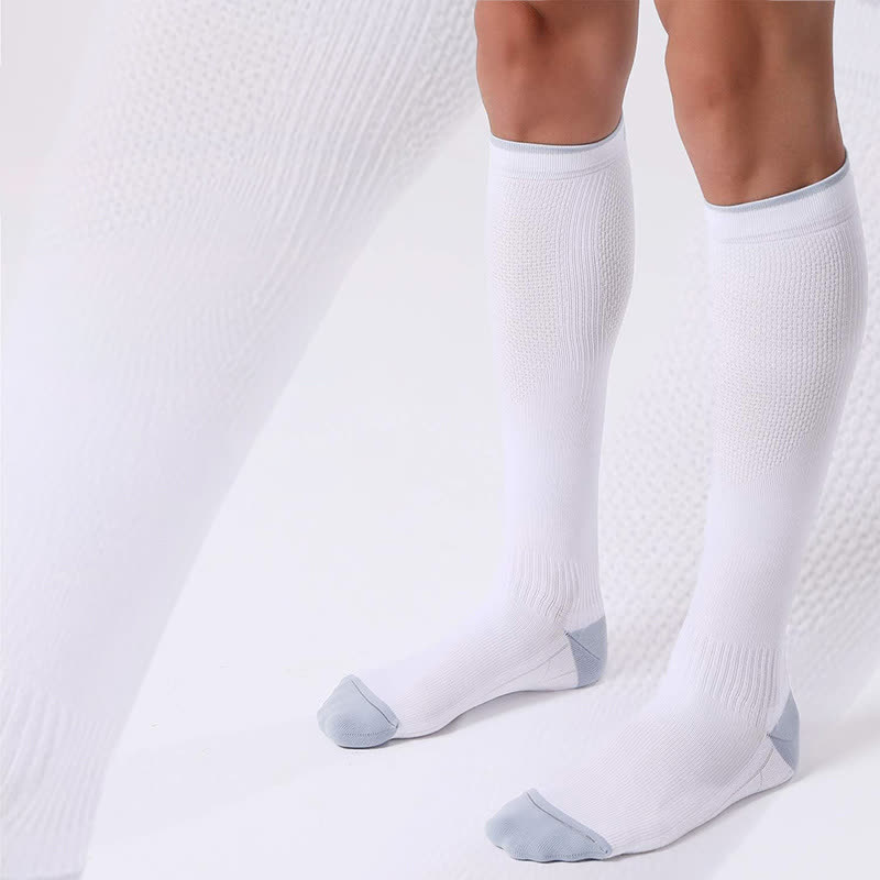 Chaussettes de compression extensibles de style simple (3 paires) - image 1