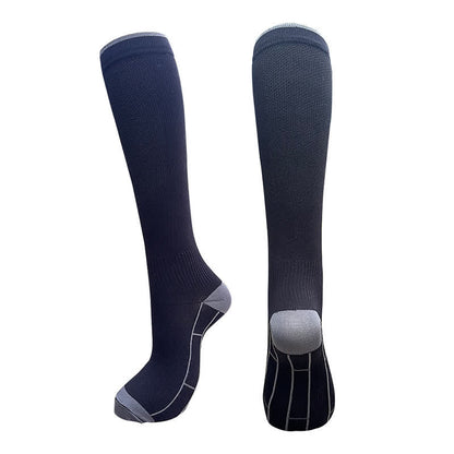 Chaussettes de compression extensibles de style simple (3 paires) - Noir - L/XL - image 4