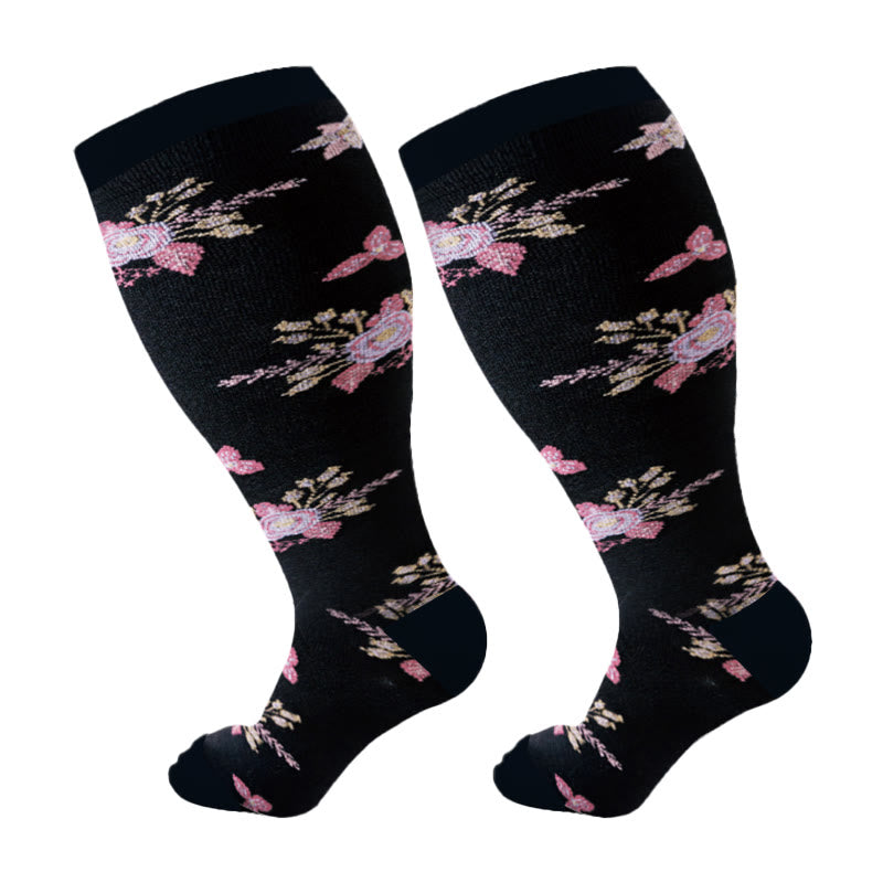 Chaussettes de compression défoliantes grandes tailles - Noir - 4XL - image 8