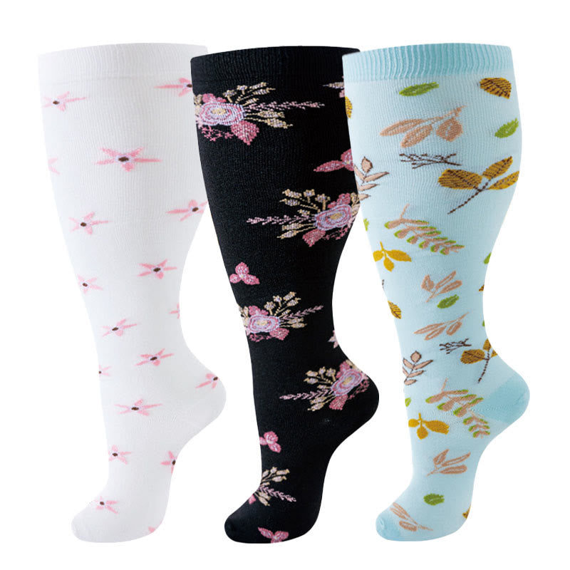 Chaussettes de compression défoliantes grande taille (3 paires) - image 2