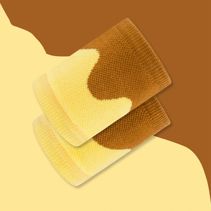Manchons de poignet à blocs de couleurs ondulés (2 paires)