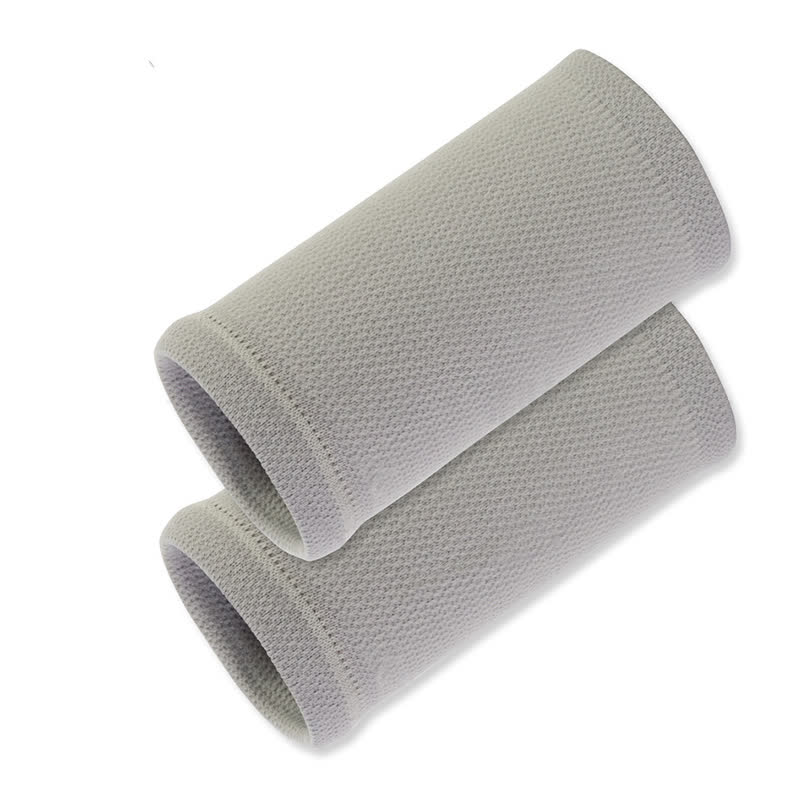 Manchons de compression pour poignets de sport de plein air de couleur unie (2 paires) - Gris - One Size - image 10