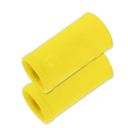 Manchons de compression pour poignets de sport de plein air de couleur unie (2 paires) - Jaune - One Size - image 3