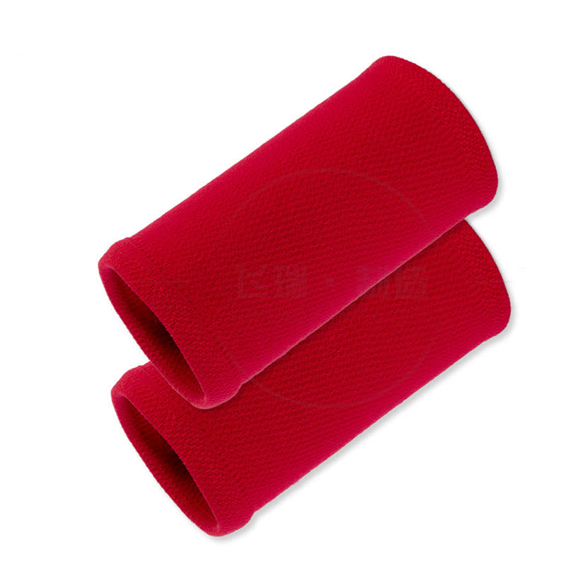 Manchons de compression pour poignets de sport de plein air de couleur unie (2 paires) - Rouge - One Size - image 7