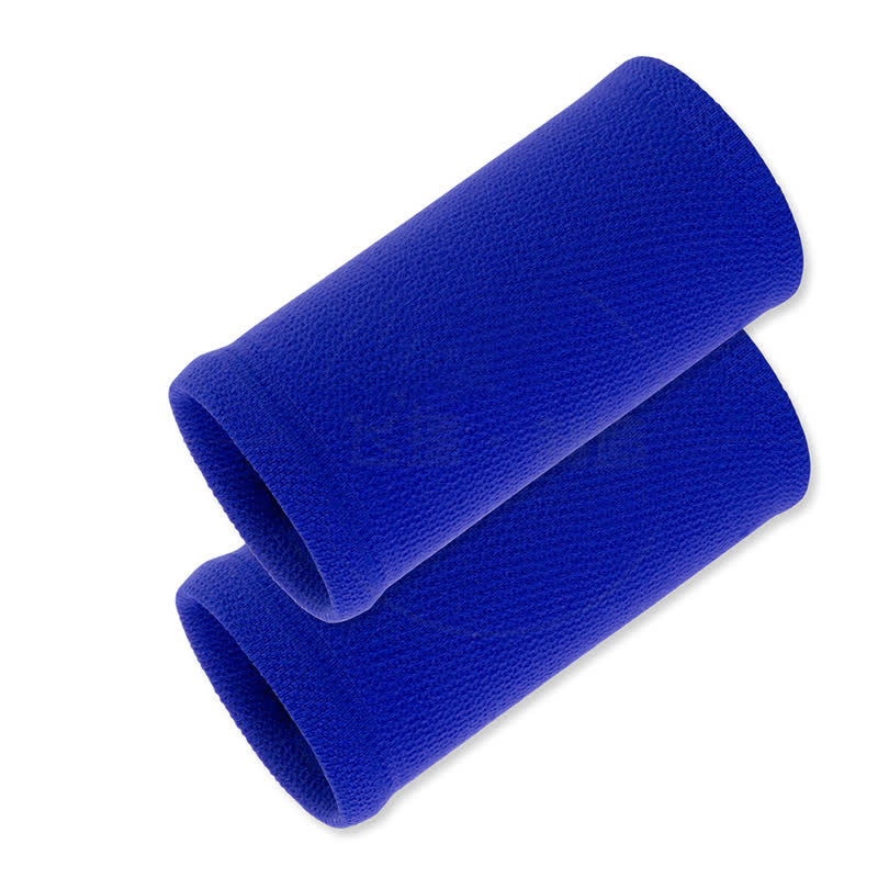 Manchons de compression pour poignets de sport de plein air de couleur unie (2 paires) - Bleu - One Size - image 5