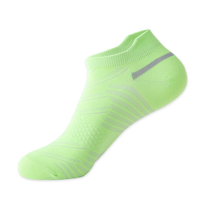Chaussettes de sport respirantes à rayures (6 paires) - Vert - EU39-44 (US6-10) - image 8