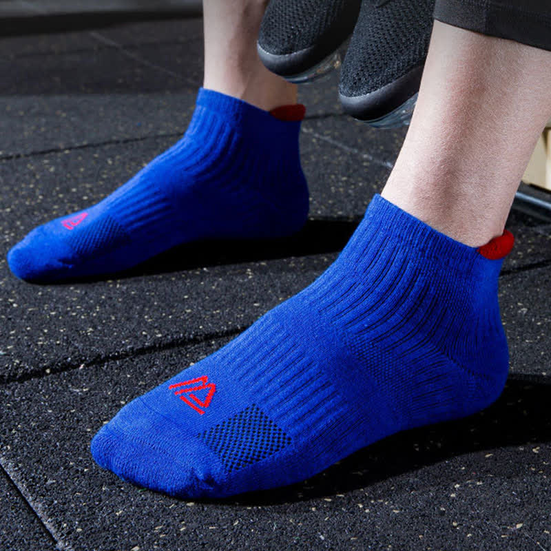 Chaussettes de sport respirantes et anti-transpiration de couleur unie (5 paires) - image 2