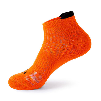Chaussettes de sport respirantes et anti-transpiration de couleur unie (5 paires) - Orange - EU39-44 (US6-10) - image 9