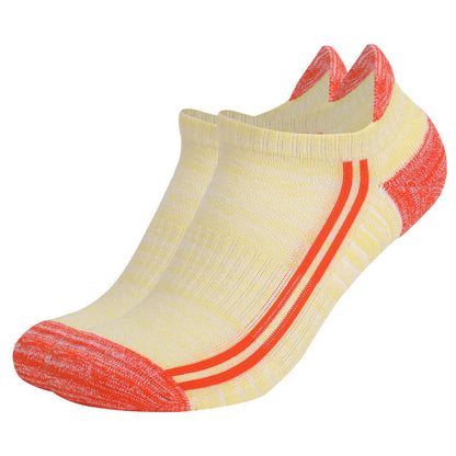 Chaussettes respirantes anti-transpiration en coton à rayures colorées (6 paires) - Jaune - EU39-42 (US6-8.5) - image 7