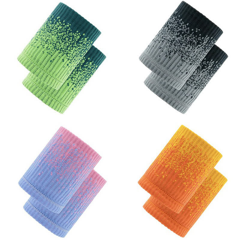 Manchons de poignet de fitness dégradés de couleurs (2 paires) - image 1