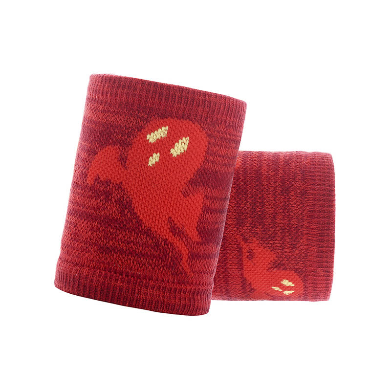 Manchons de poignet de sport à motif fantôme mignon (2 paires)