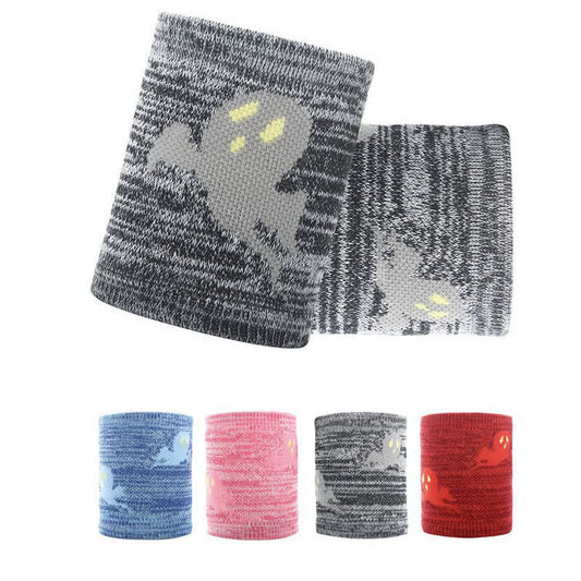 Manchons de poignet de sport à motif fantôme mignon (2 paires)