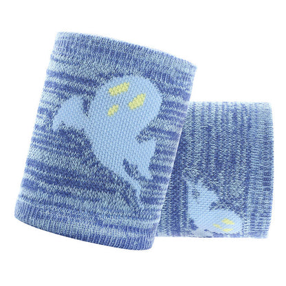 Manchons de poignet de sport à motif fantôme mignon (2 paires)