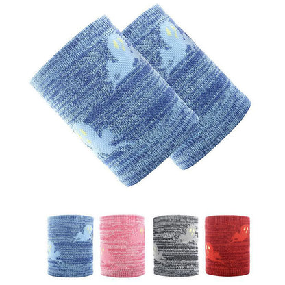 Manchons de poignet de sport à motif fantôme mignon (2 paires)