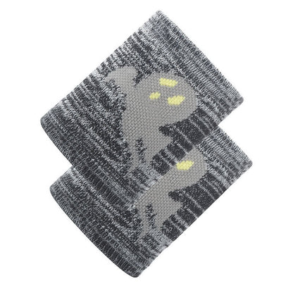Manchons de poignet de sport à motif fantôme mignon (2 paires) - Gris - image 8