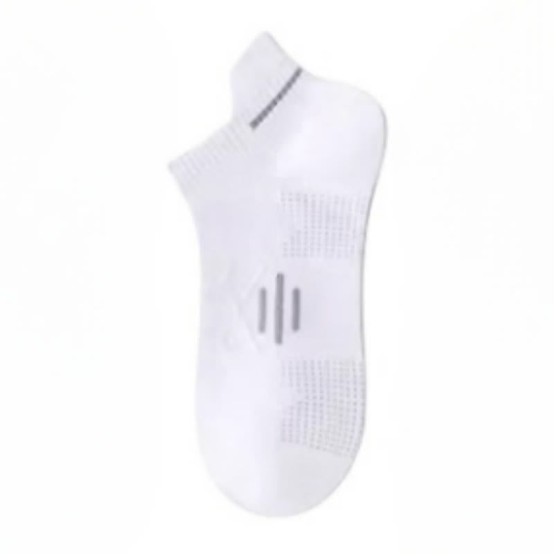 Chaussettes de sport respirantes en coton anti-transpiration (5 paires) - Blanc - EU36-43 (US4-9) - image 8