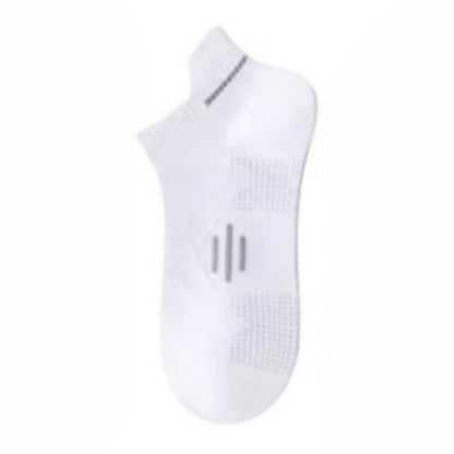 Chaussettes de sport respirantes en coton anti-transpiration (5 paires) - Blanc - EU36-43 (US4-9) - image 8