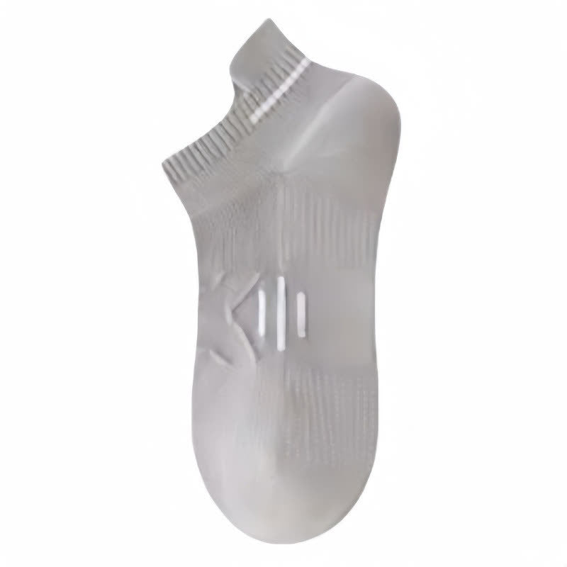 Chaussettes de sport respirantes en coton anti-transpiration (5 paires) - Gris - EU36-43 (US4-9) - image 13