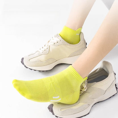 Chaussettes de sport respirantes en coton anti-transpiration (5 paires)